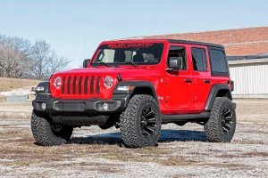 Jeep Wrangler Unlimited Suspension Lift Kit - Front + Rear - Rough Country - 2.5 Inch Lift Kit | Spacers | N3 - '18-'23